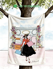 Chanel Throw Blankets